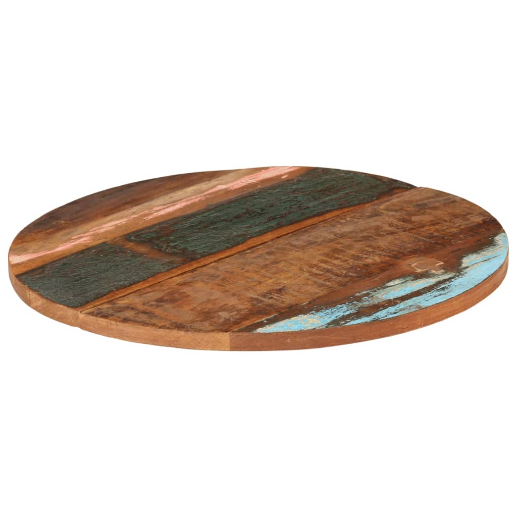 Tafelblad rond 25-27 mm 70 cm massief gerecycled hout is nu te koop bij PeponiXL, paradijselijk wonen!