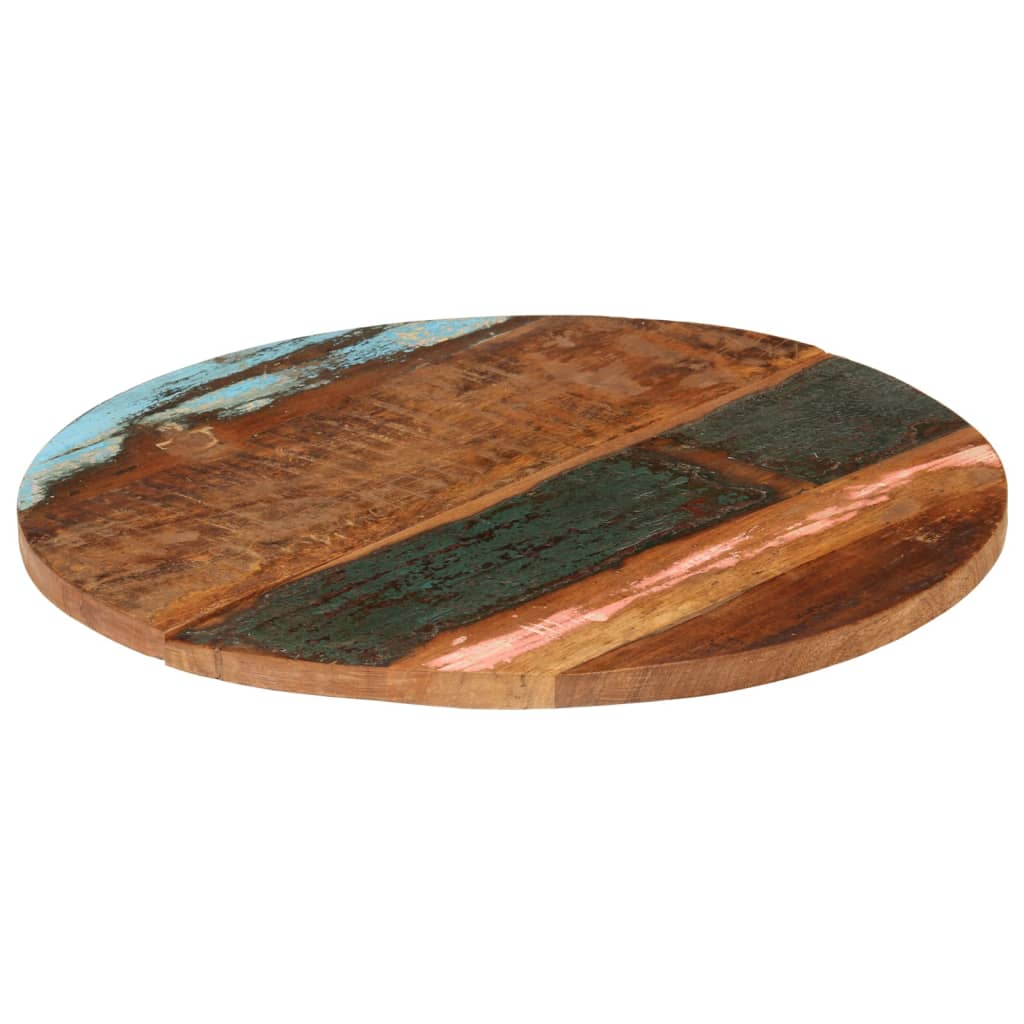 Tafelblad rond 25-27 mm 70 cm massief gerecycled hout is nu te koop bij PeponiXL, paradijselijk wonen!