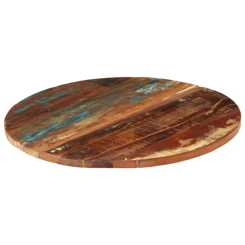 Tafelblad rond 25-27 mm 70 cm massief gerecycled hout is nu te koop bij PeponiXL, paradijselijk wonen!