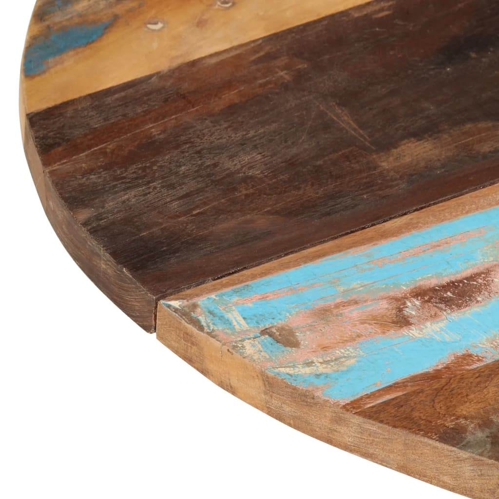 Tafelblad rond 25-27 mm 80 cm massief gerecycled hout is nu te koop bij PeponiXL, paradijselijk wonen!