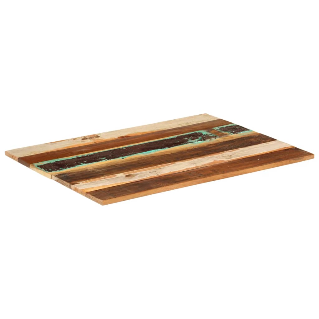 Tafelblad rechthoekig 15-16 mm 60x80 cm massief gerecycled hout is nu te koop bij PeponiXL, paradijselijk wonen!