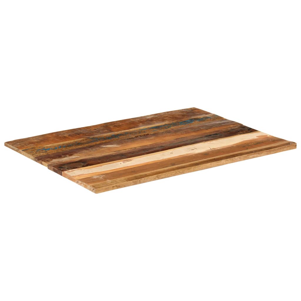 Tafelblad rechthoekig 15-16 mm 60x80 cm massief gerecycled hout is nu te koop bij PeponiXL, paradijselijk wonen!