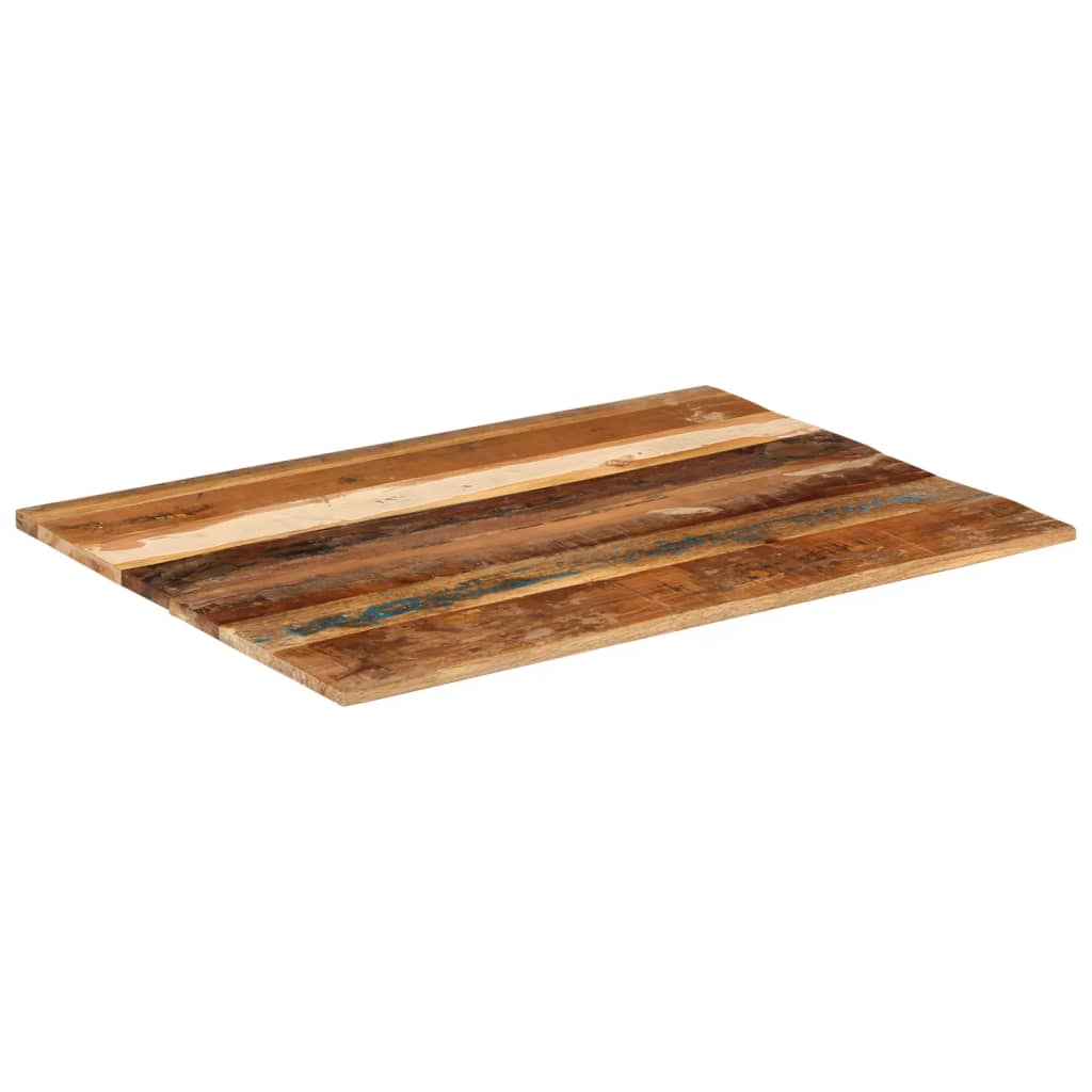 Tafelblad rechthoekig 15-16 mm 60x80 cm massief gerecycled hout is nu te koop bij PeponiXL, paradijselijk wonen!