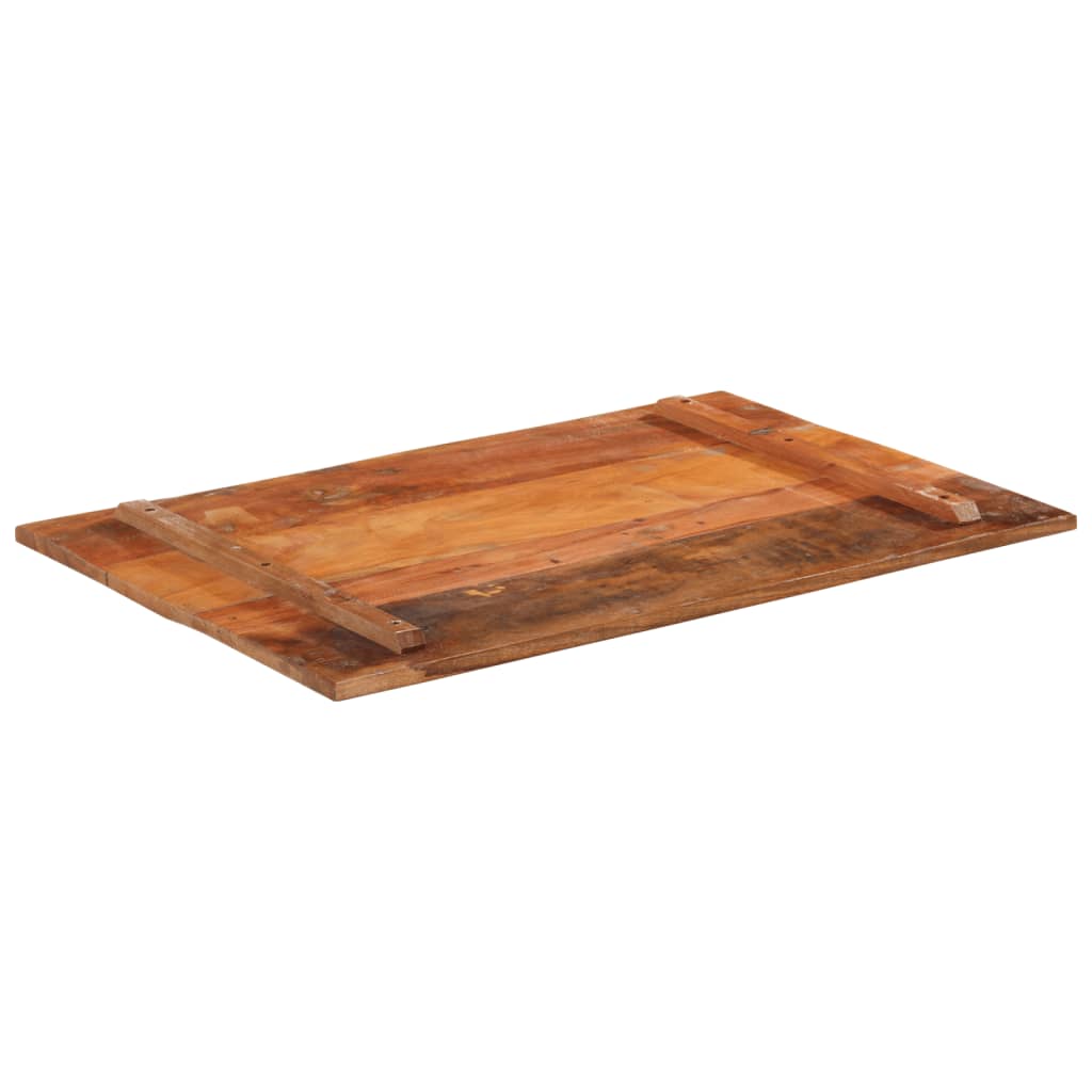 Tafelblad rechthoekig 15-16 mm 60x90 cm massief gerecycled hout is nu te koop bij PeponiXL, paradijselijk wonen!