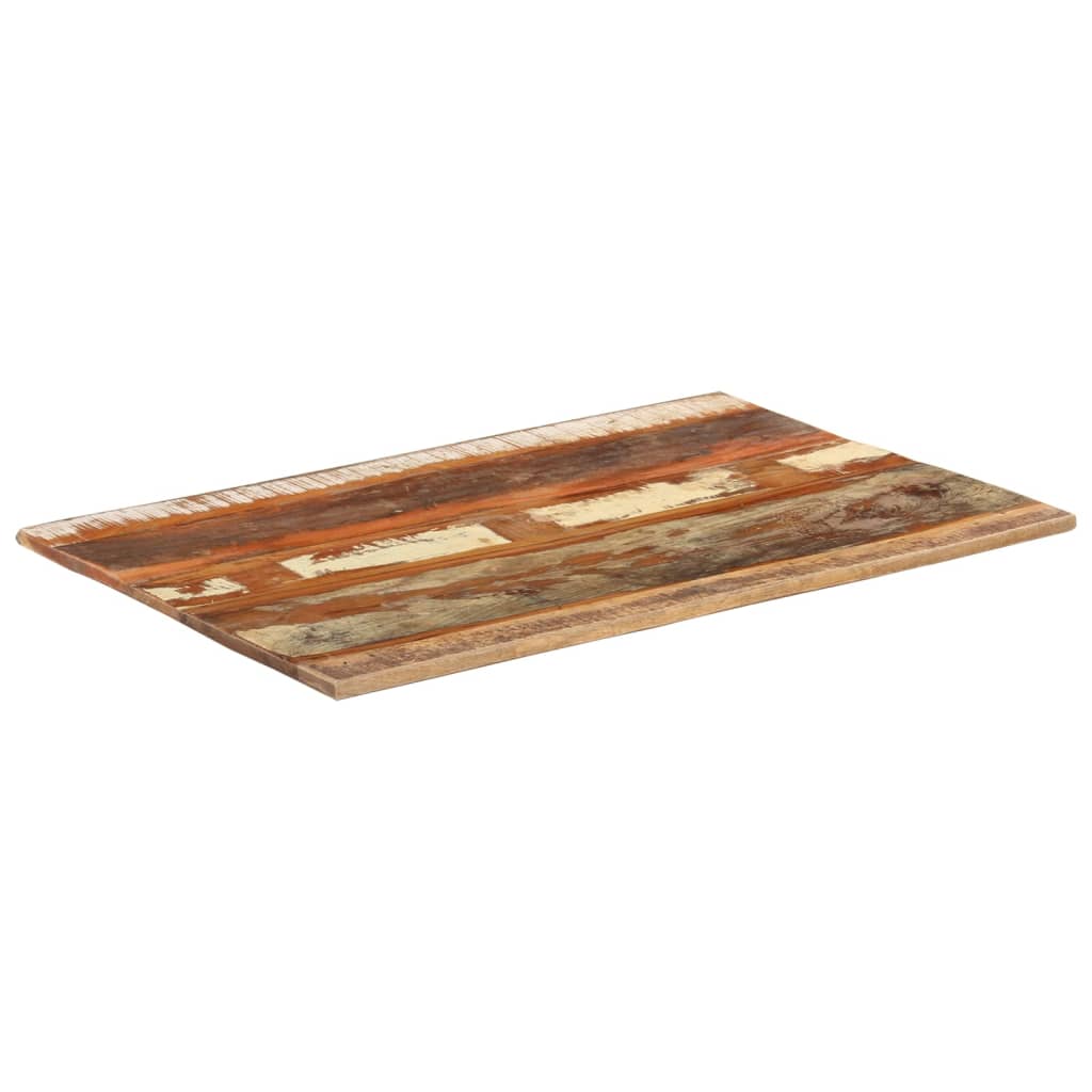 Tafelblad rechthoekig 15-16 mm 60x90 cm massief gerecycled hout is nu te koop bij PeponiXL, paradijselijk wonen!