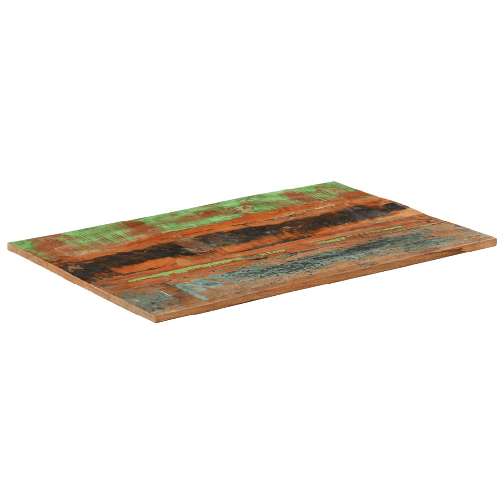 Tafelblad rechthoekig 15-16 mm 60x90 cm massief gerecycled hout is nu te koop bij PeponiXL, paradijselijk wonen!