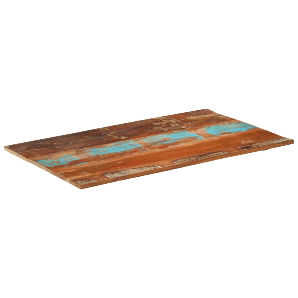 Tafelblad rechthoekig 15-16 mm 60x100cm massief gerecycled hout is nu te koop bij PeponiXL, paradijselijk wonen!