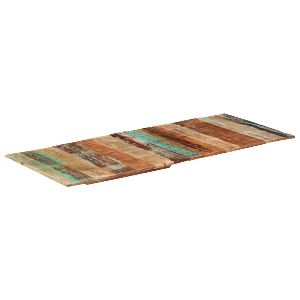 Tafelblad rechthoekig 15-16 mm 60x140cm massief gerecycled hout is nu te koop bij PeponiXL, paradijselijk wonen!
