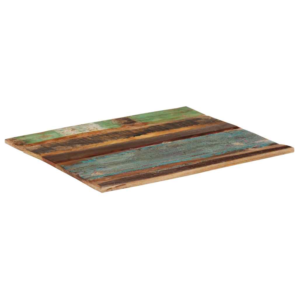 Tafelblad rechthoekig 15-16 mm 70x80 cm massief gerecycled hout is nu te koop bij PeponiXL, paradijselijk wonen!