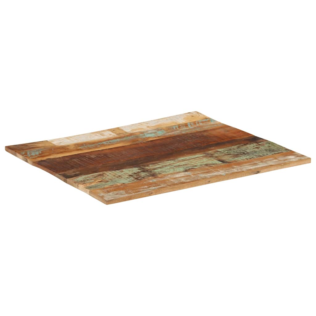 Tafelblad rechthoekig 15-16 mm 70x80 cm massief gerecycled hout is nu te koop bij PeponiXL, paradijselijk wonen!