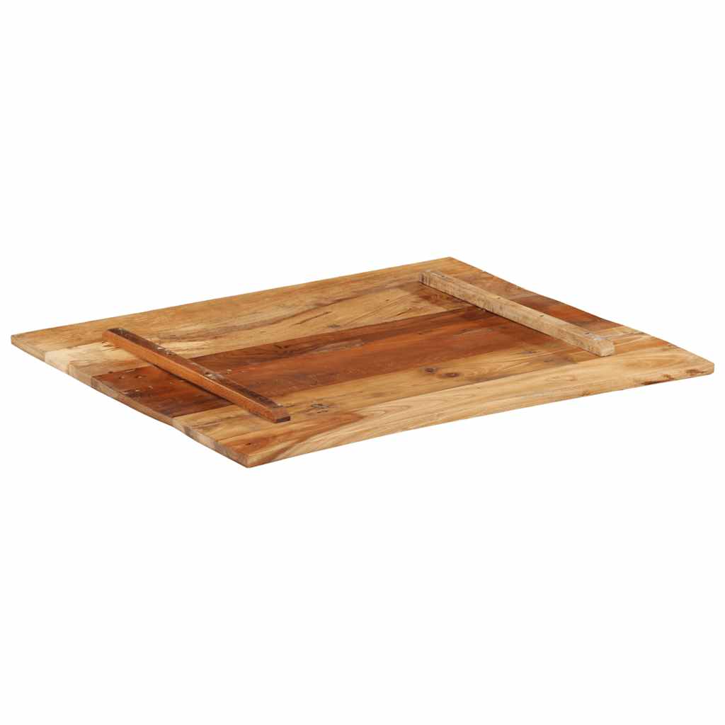 Tafelblad rechthoekig 15-16 mm 70x80 cm massief gerecycled hout is nu te koop bij PeponiXL, paradijselijk wonen!