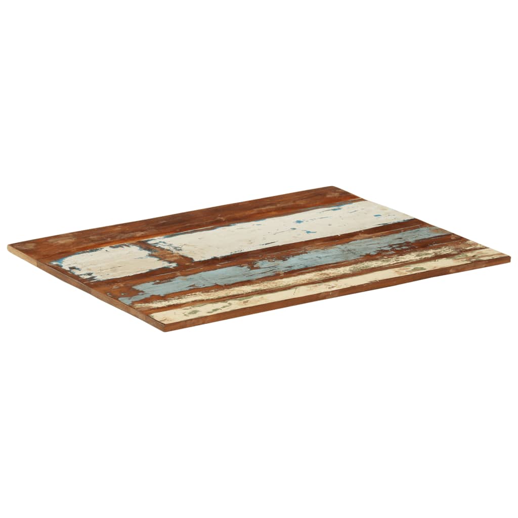 Tafelblad rechthoekig 15-16 mm 70x90 cm massief gerecycled hout is nu te koop bij PeponiXL, paradijselijk wonen!