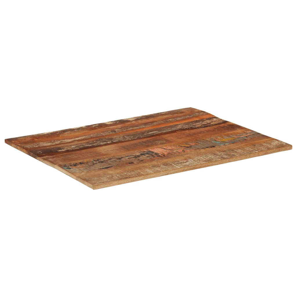 Tafelblad rechthoekig 15-16 mm 70x90 cm massief gerecycled hout is nu te koop bij PeponiXL, paradijselijk wonen!