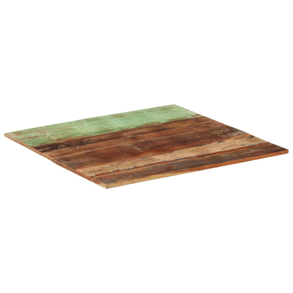 Tafelblad vierkant 15-16 mm 80x80 cm massief gerecycled hout is nu te koop bij PeponiXL, paradijselijk wonen!