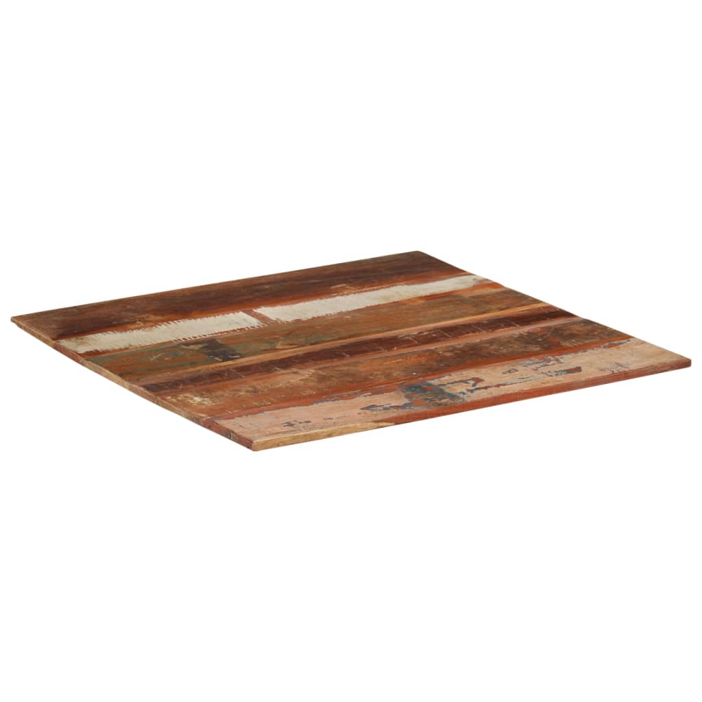 Tafelblad vierkant 15-16 mm 80x80 cm massief gerecycled hout is nu te koop bij PeponiXL, paradijselijk wonen!