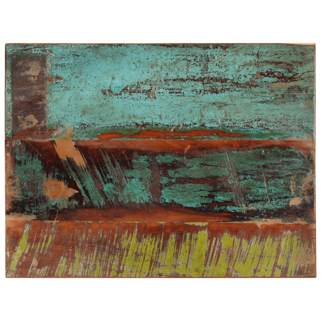 Tafelblad rechthoekig 25-27 mm 60x80 cm massief gerecycled hout is nu te koop bij PeponiXL, paradijselijk wonen!