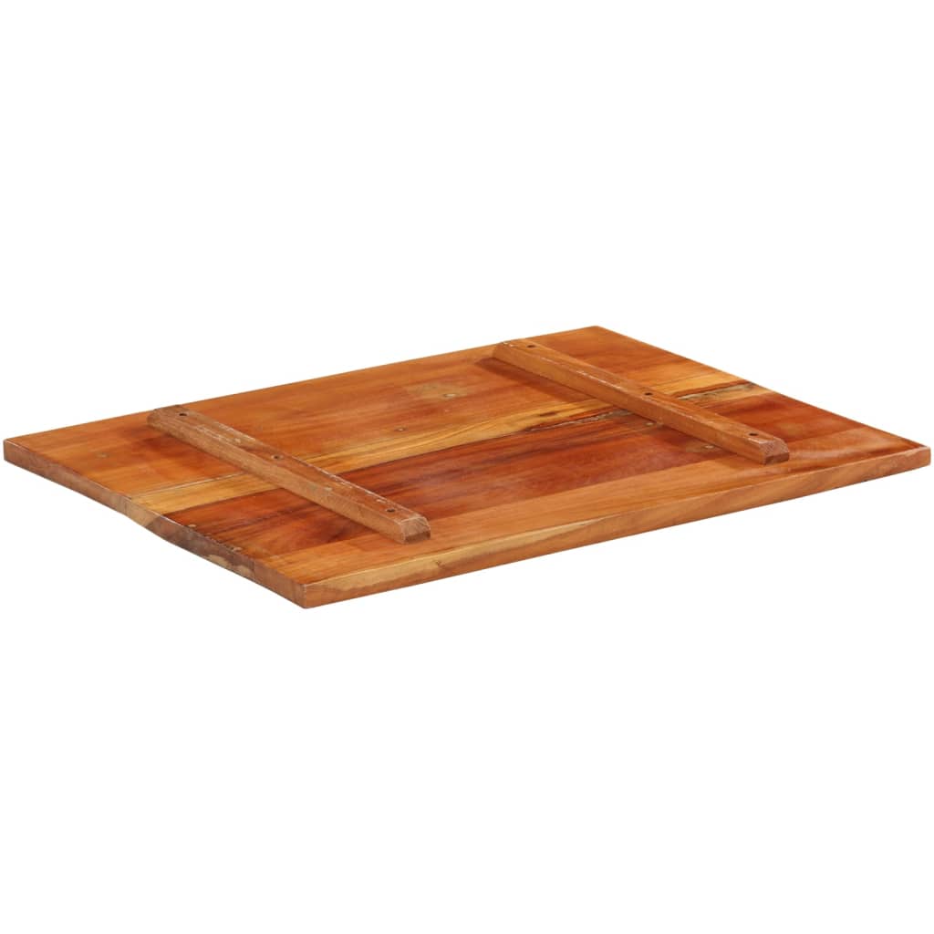 Tafelblad rechthoekig 25-27 mm 60x80 cm massief gerecycled hout is nu te koop bij PeponiXL, paradijselijk wonen!