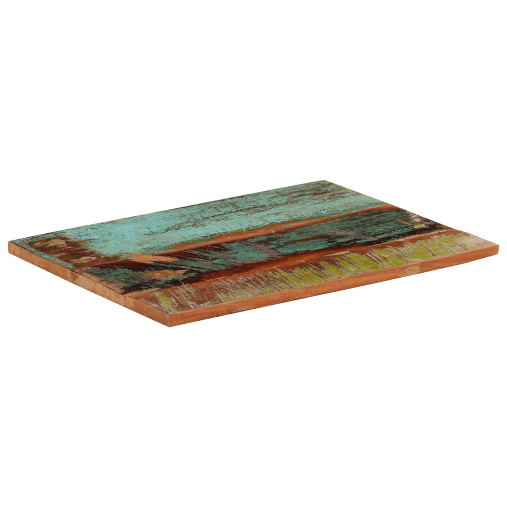 Tafelblad rechthoekig 25-27 mm 60x80 cm massief gerecycled hout is nu te koop bij PeponiXL, paradijselijk wonen!