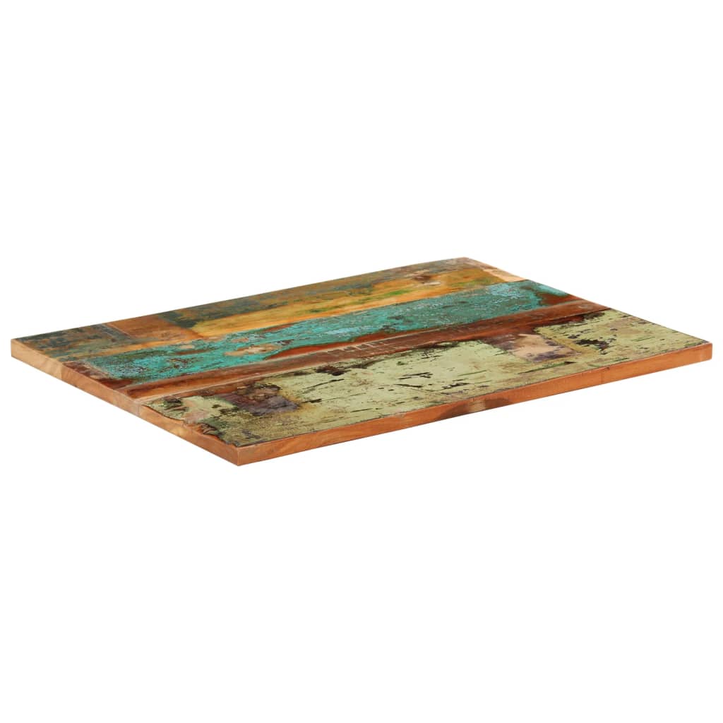Tafelblad rechthoekig 25-27 mm 60x80 cm massief gerecycled hout is nu te koop bij PeponiXL, paradijselijk wonen!