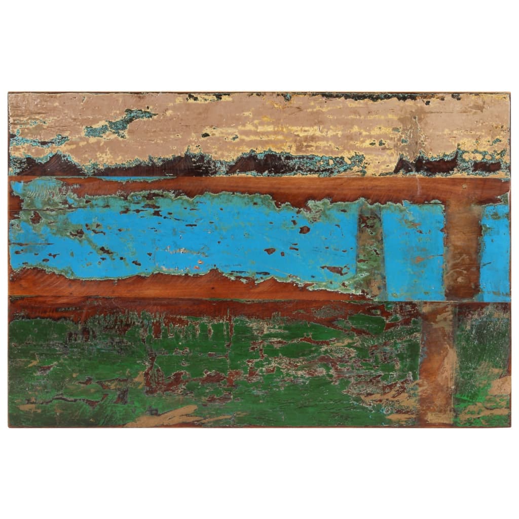 Tafelblad rechthoekig 25-27 mm 60x90 cm massief gerecycled hout is nu te koop bij PeponiXL, paradijselijk wonen!