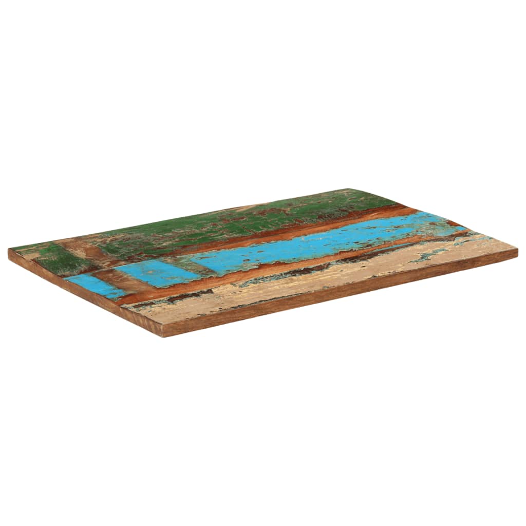 Tafelblad rechthoekig 25-27 mm 60x90 cm massief gerecycled hout is nu te koop bij PeponiXL, paradijselijk wonen!