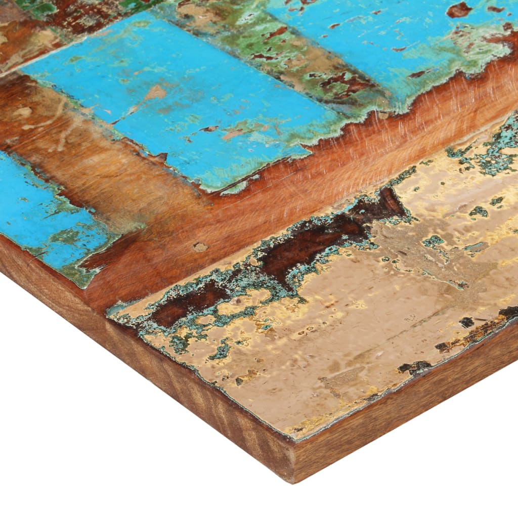 Tafelblad rechthoekig 25-27 mm 60x90 cm massief gerecycled hout is nu te koop bij PeponiXL, paradijselijk wonen!