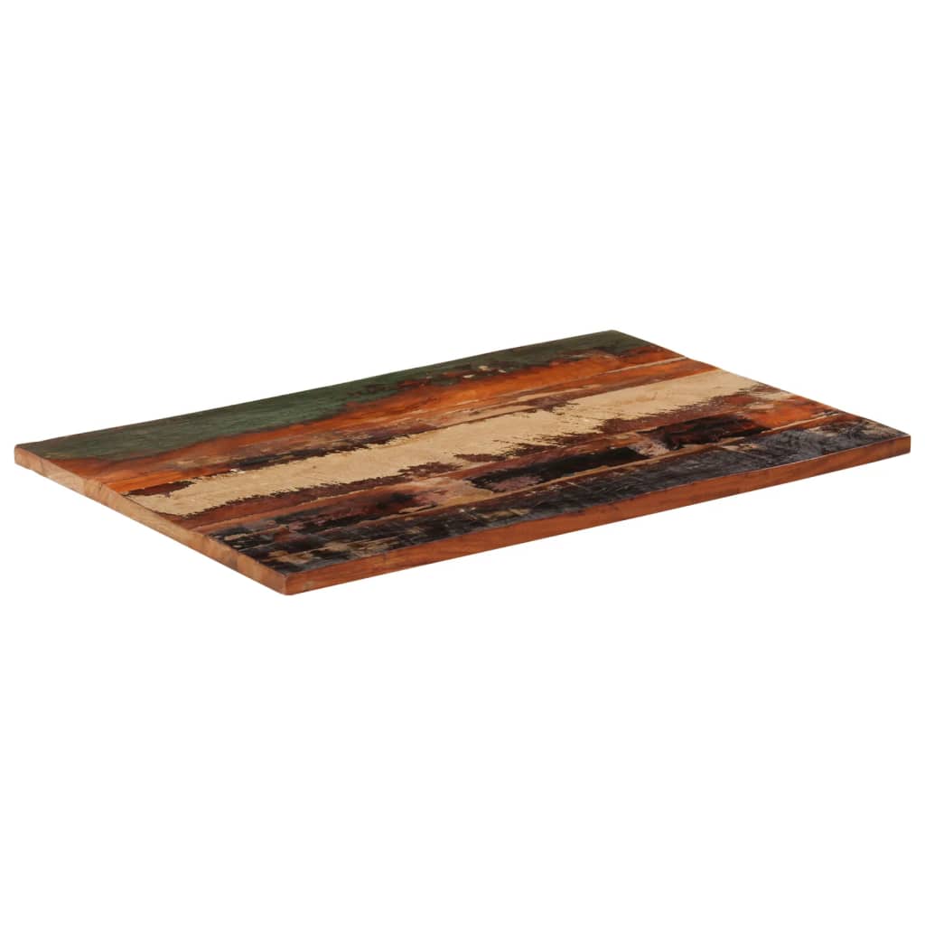 Tafelblad rechthoekig 25-27 mm 60x90 cm massief gerecycled hout is nu te koop bij PeponiXL, paradijselijk wonen!
