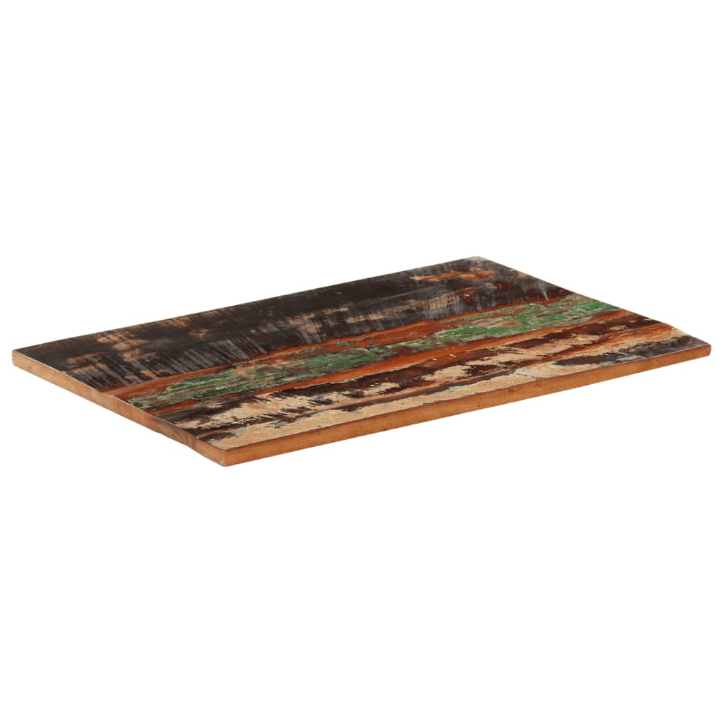 Tafelblad rechthoekig 25-27 mm 60x90 cm massief gerecycled hout is nu te koop bij PeponiXL, paradijselijk wonen!