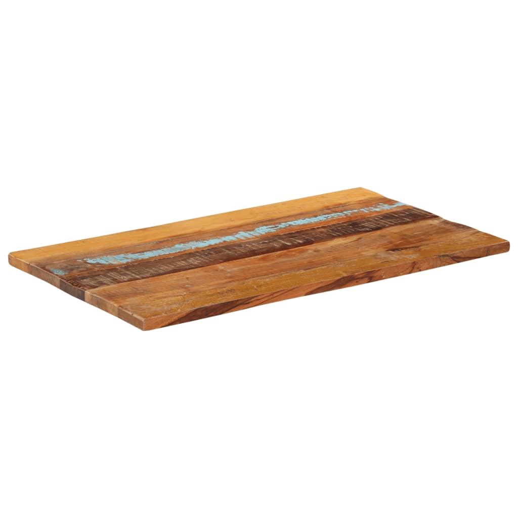 Tafelblad rechthoekig 25-27 mm 60x100cm massief gerecycled hout is nu te koop bij PeponiXL, paradijselijk wonen!
