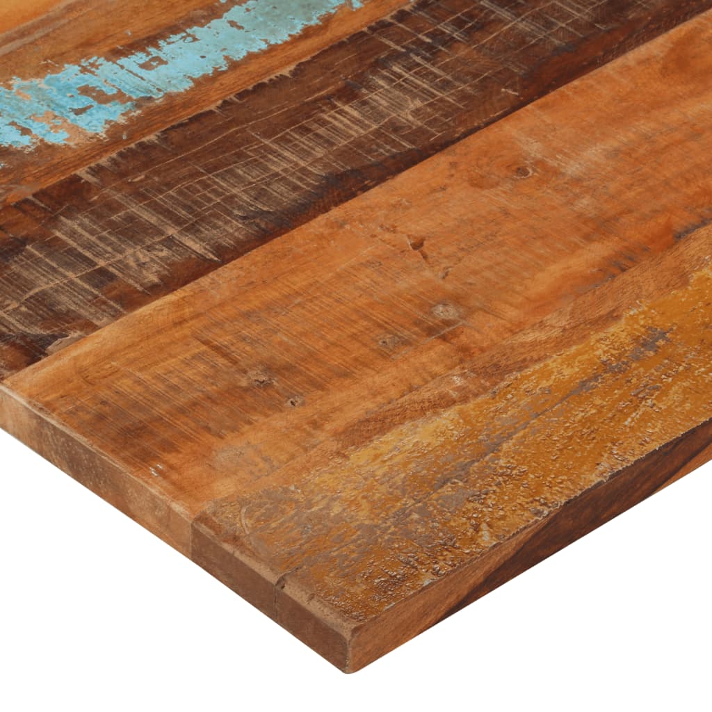 Tafelblad rechthoekig 25-27 mm 60x100cm massief gerecycled hout is nu te koop bij PeponiXL, paradijselijk wonen!