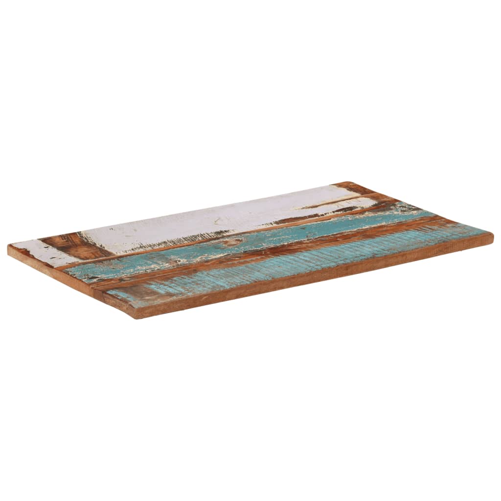 Tafelblad rechthoekig 25-27 mm 60x100cm massief gerecycled hout is nu te koop bij PeponiXL, paradijselijk wonen!