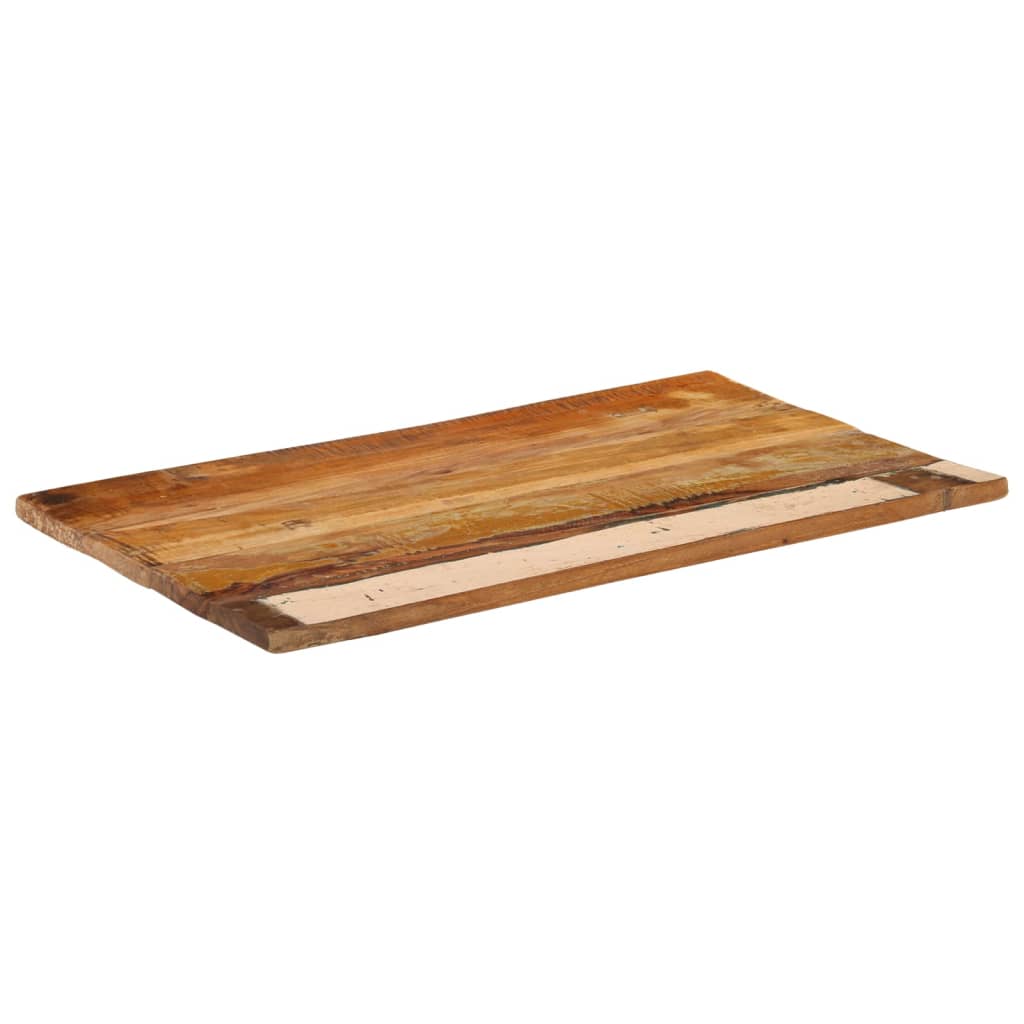 Tafelblad rechthoekig 25-27 mm 60x100cm massief gerecycled hout is nu te koop bij PeponiXL, paradijselijk wonen!