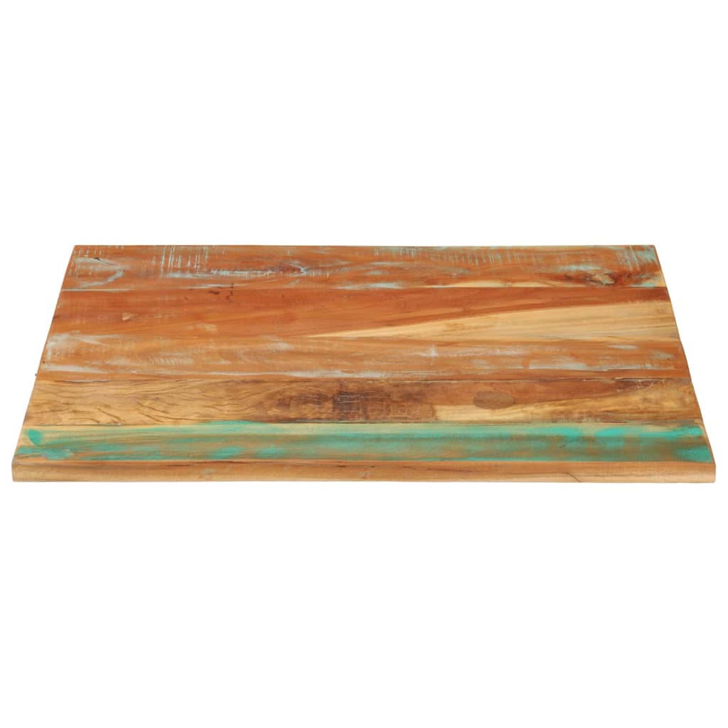 Tafelblad rechthoekig 25-27 mm 70x80 cm massief gerecycled hout is nu te koop bij PeponiXL, paradijselijk wonen!