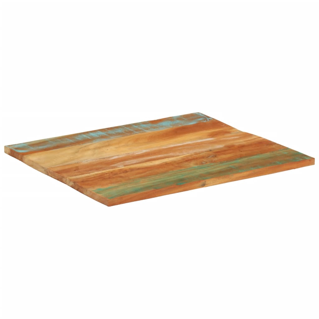Tafelblad rechthoekig 25-27 mm 70x80 cm massief gerecycled hout is nu te koop bij PeponiXL, paradijselijk wonen!