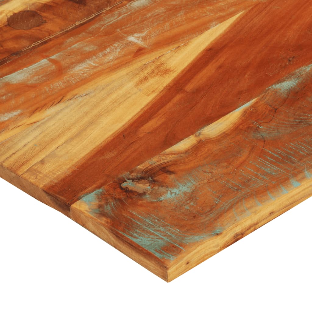 Tafelblad rechthoekig 25-27 mm 70x80 cm massief gerecycled hout is nu te koop bij PeponiXL, paradijselijk wonen!