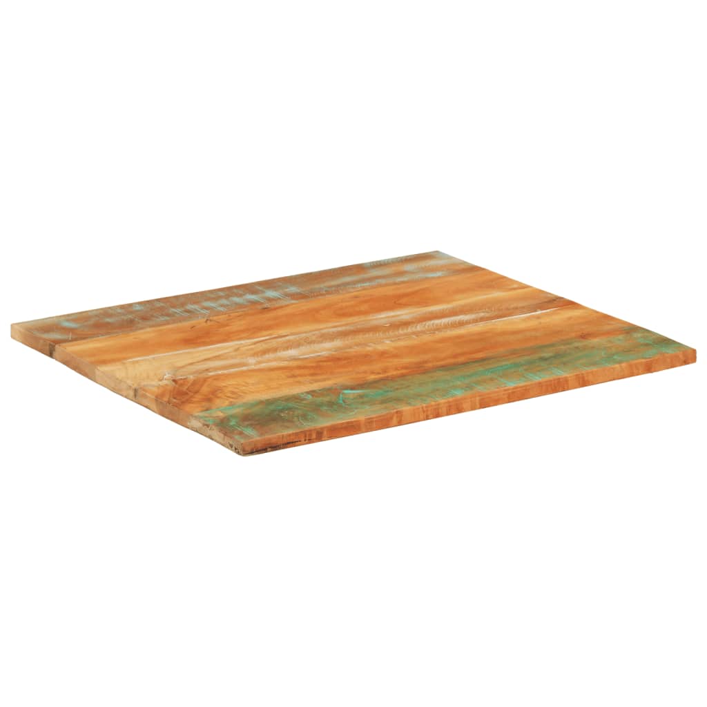 Tafelblad rechthoekig 25-27 mm 70x80 cm massief gerecycled hout is nu te koop bij PeponiXL, paradijselijk wonen!