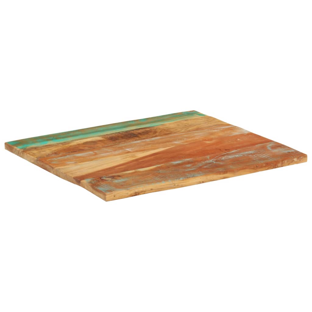 Tafelblad rechthoekig 25-27 mm 70x80 cm massief gerecycled hout is nu te koop bij PeponiXL, paradijselijk wonen!