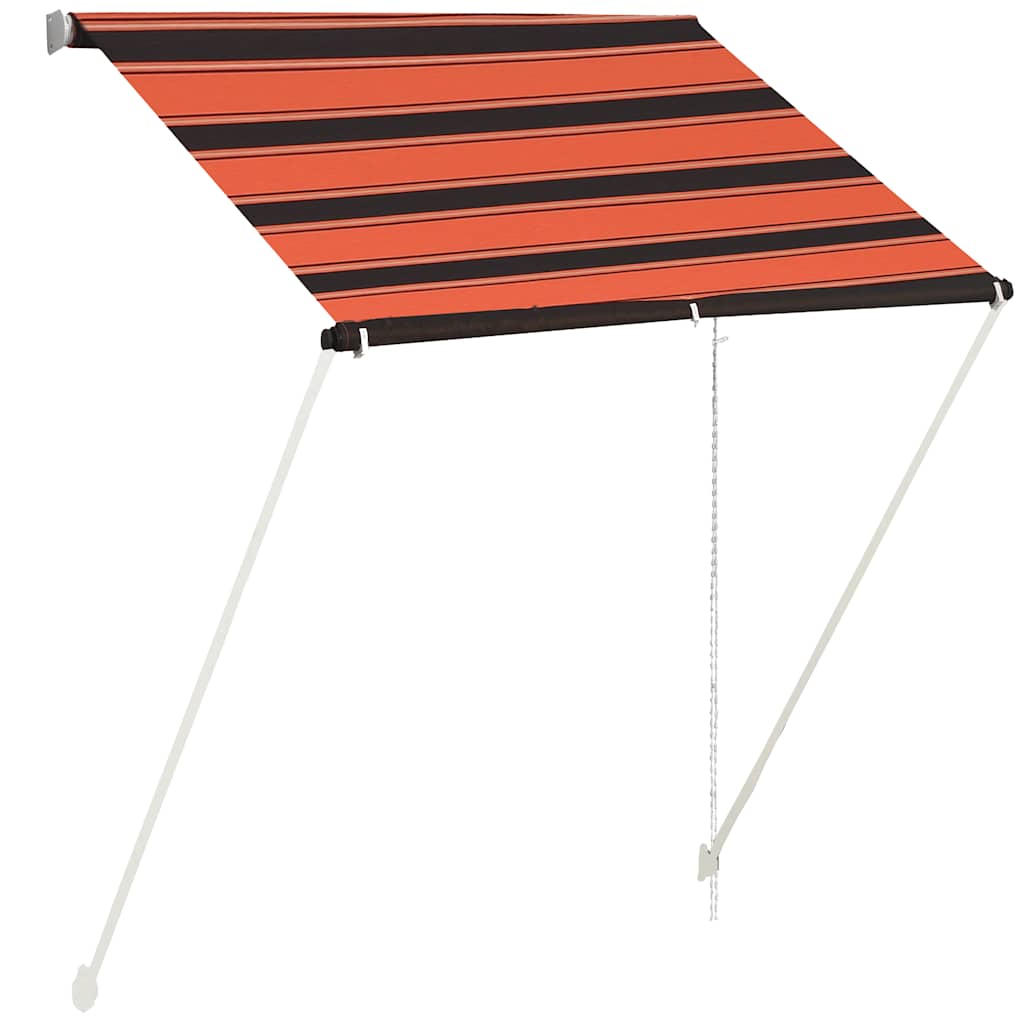 Luifel uittrekbaar 150x150 cm oranje en bruin is nu te koop bij PeponiXL, paradijselijk wonen!