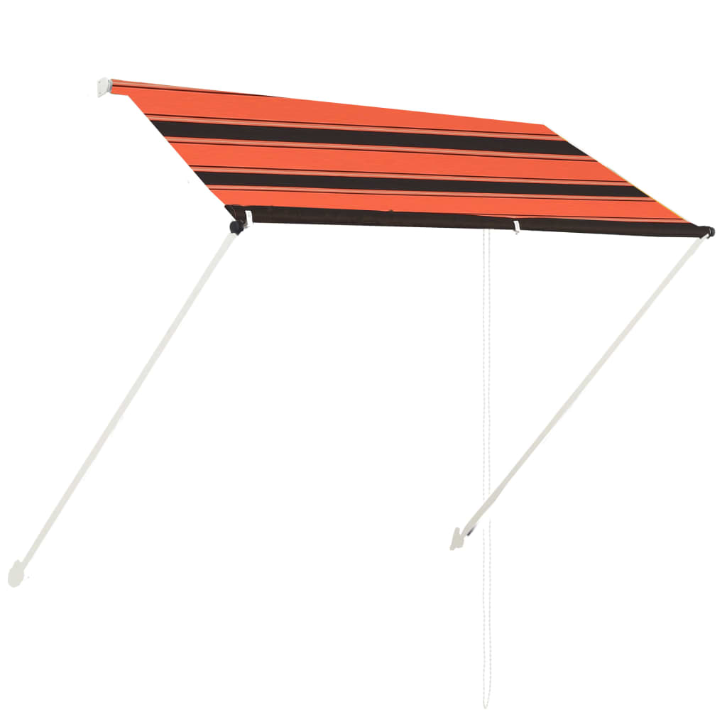 Luifel uittrekbaar 200x150 cm oranje en bruin is nu te koop bij PeponiXL, paradijselijk wonen!