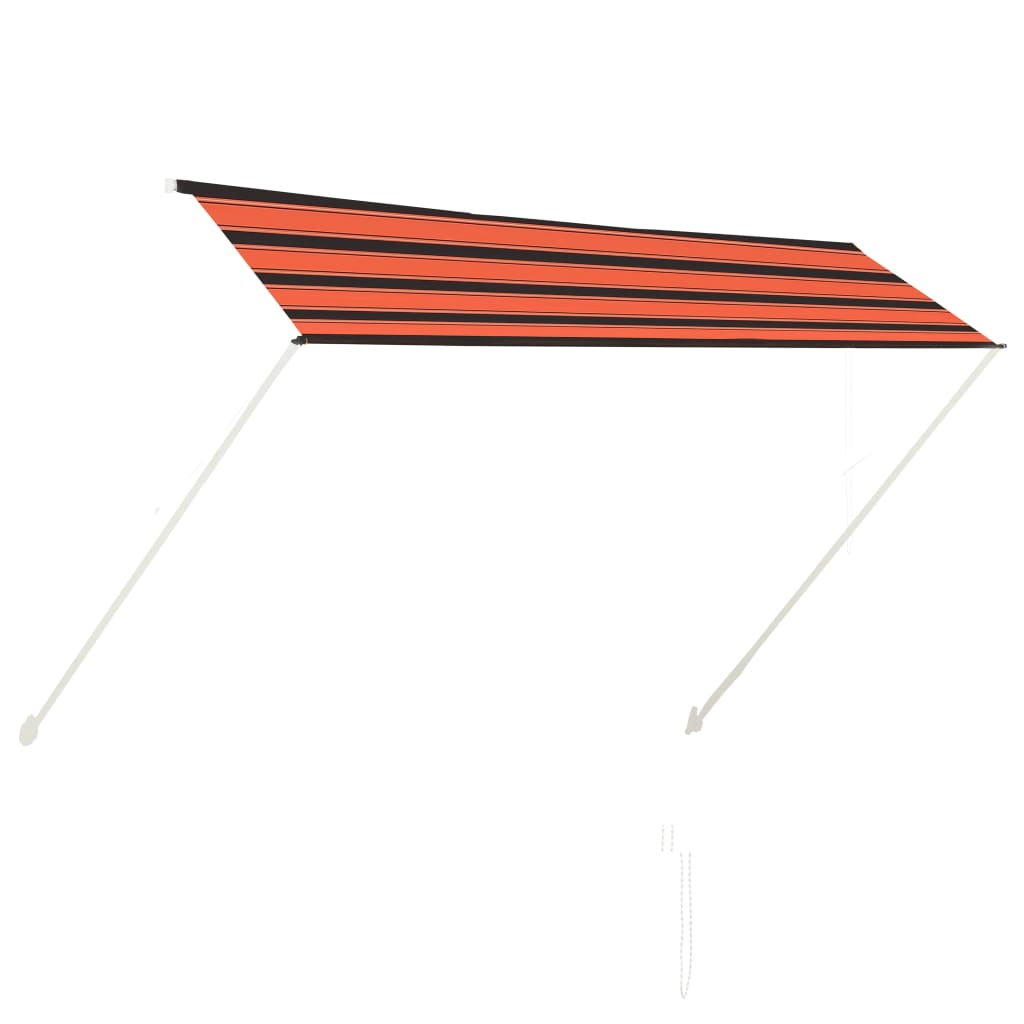 Luifel uittrekbaar 300x150 cm oranje en bruin is nu te koop bij PeponiXL, paradijselijk wonen!