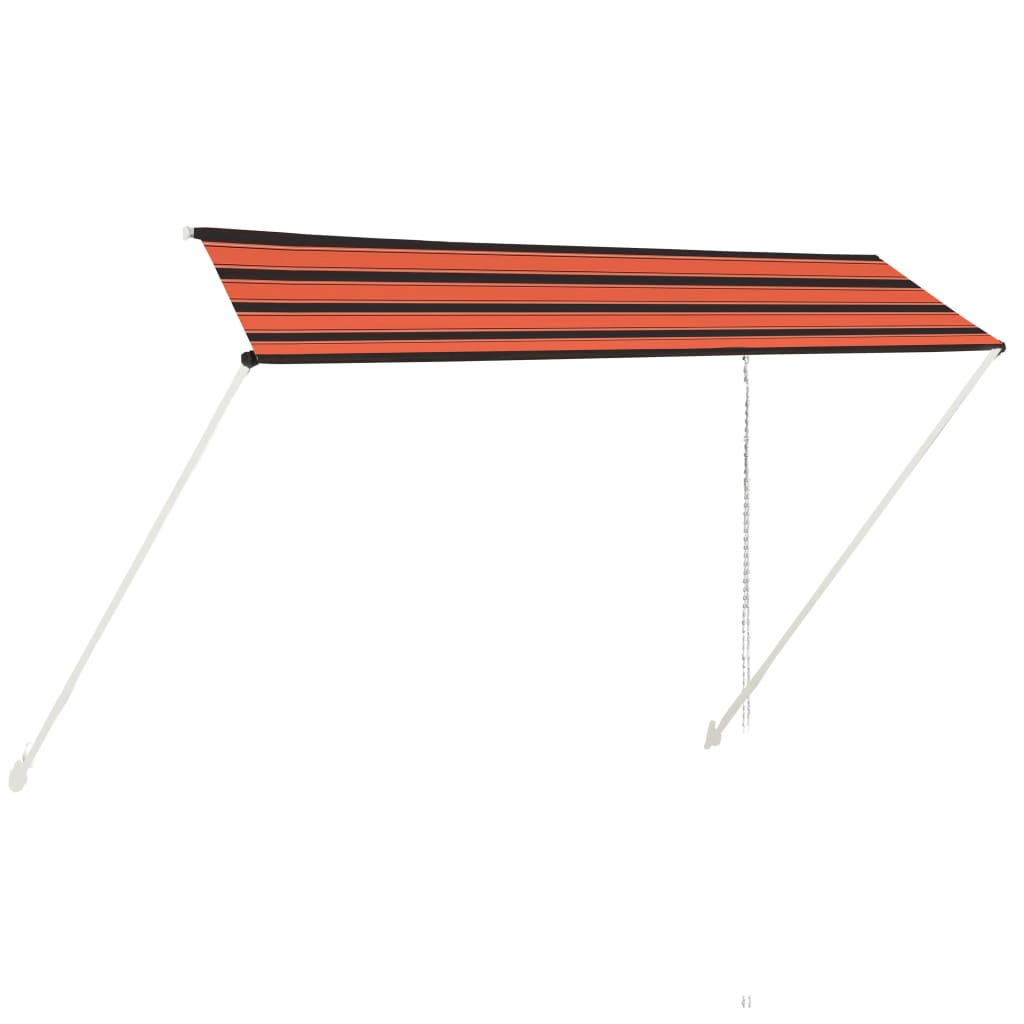 Luifel uittrekbaar 350x150 cm oranje en bruin is nu te koop bij PeponiXL, paradijselijk wonen!