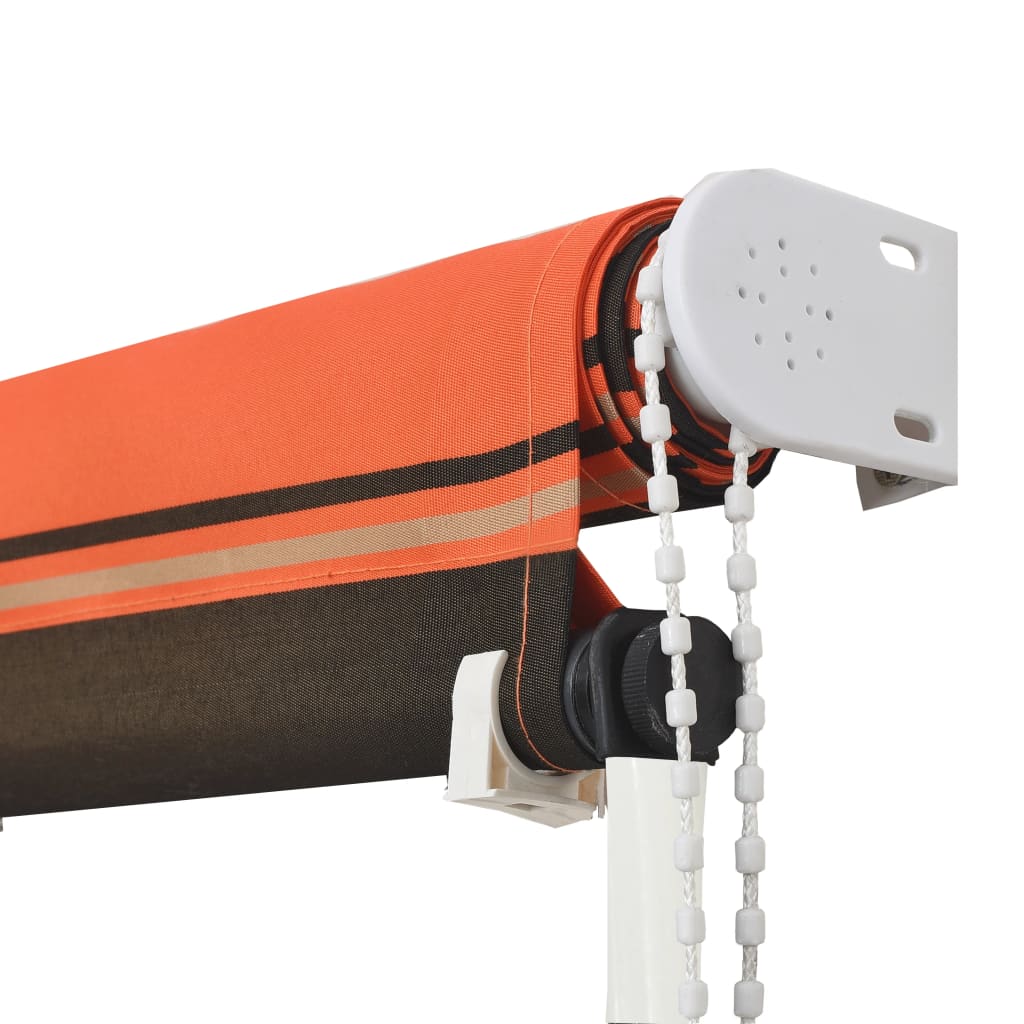 Luifel uittrekbaar 350x150 cm oranje en bruin is nu te koop bij PeponiXL, paradijselijk wonen!