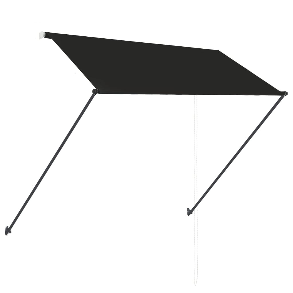 Luifel uittrekbaar met LED 250x150 cm antraciet is nu te koop bij PeponiXL, paradijselijk wonen!
