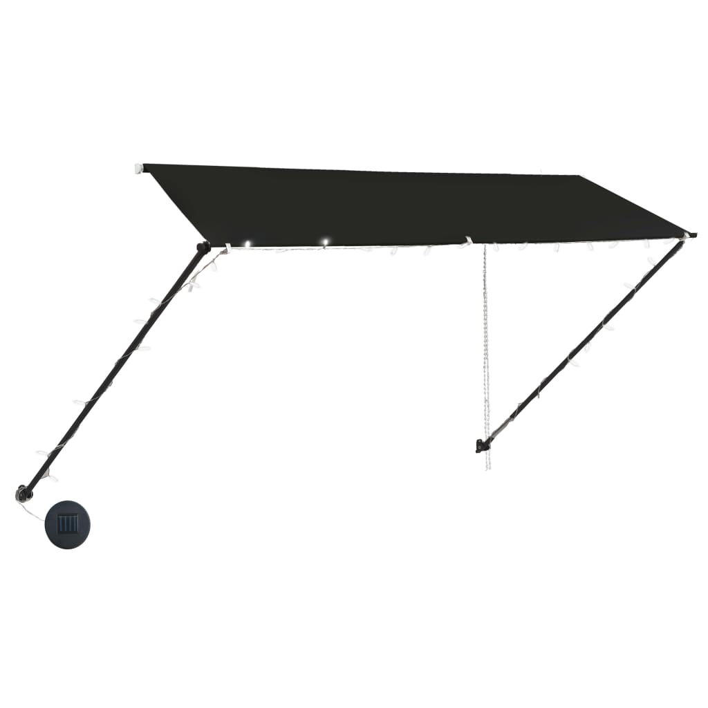 Luifel uittrekbaar met LED 300x150 cm antraciet is nu te koop bij PeponiXL, paradijselijk wonen!