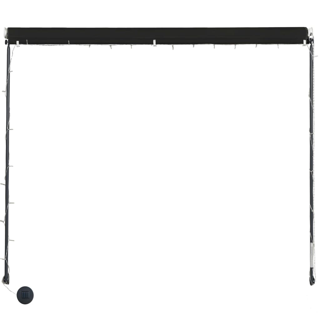 Luifel uittrekbaar met LED 300x150 cm antraciet is nu te koop bij PeponiXL, paradijselijk wonen!