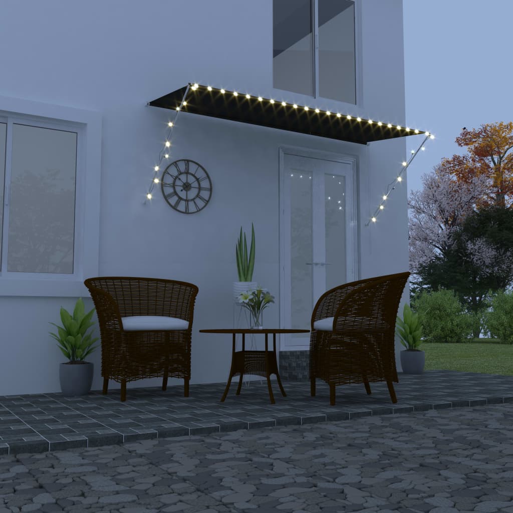 Luifel uittrekbaar met LED 300x150 cm antraciet is nu te koop bij PeponiXL, paradijselijk wonen!