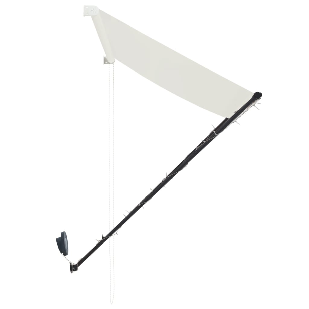 Luifel uittrekbaar met LED 300x150 cm crème is nu te koop bij PeponiXL, paradijselijk wonen!