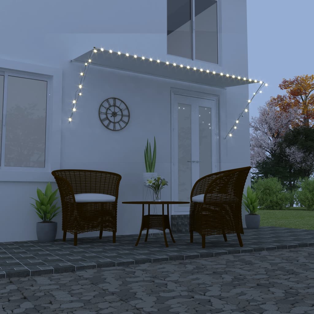 Luifel uittrekbaar met LED 300x150 cm crème is nu te koop bij PeponiXL, paradijselijk wonen!