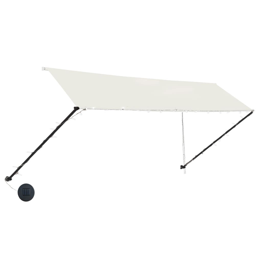 Luifel uittrekbaar met LED 350x150 cm crème is nu te koop bij PeponiXL, paradijselijk wonen!