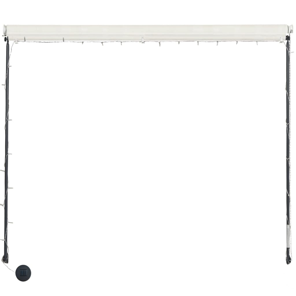 Luifel uittrekbaar met LED 350x150 cm crème is nu te koop bij PeponiXL, paradijselijk wonen!